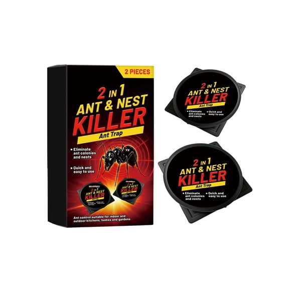 2 Pack Ant Trap Indoor and Outdoor Use Ant Nest Control Device for Household and Garden Pest Management Quick and Easy Setup