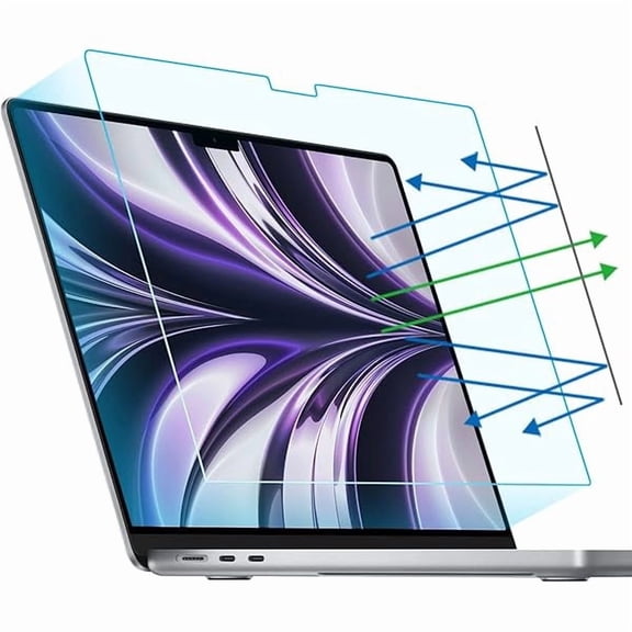 2-Pack Anti Blue Light Matte Screen Protector Compatible with MacBook Air 13.6/13 inch (2026-2022, M5, M4, M3, M2), Eye Protection Blue Light Blocking & Anti Glare Laptop Screen Protector