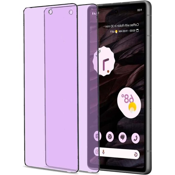 for 2 Pack Anti Blue Light Tempered Glass Screen Protector Compatible with Google Pixel 7a.Eye Protection Film,No Bubbles, HD,9H, Full Coverage Blue Light Blocking Screen Protective