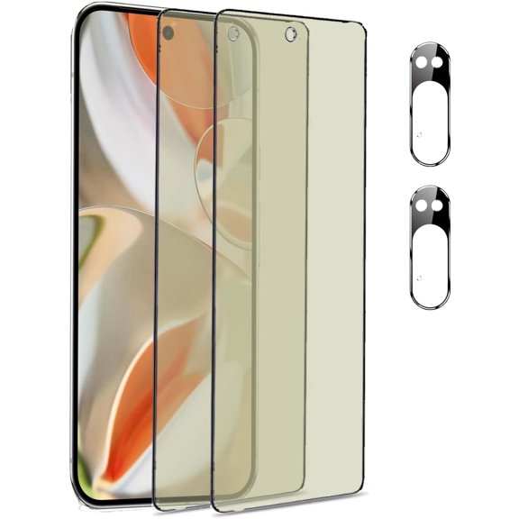 2 Pack Anti Blue Light Tempered Glass Screen Protector Compatible with Google Pixel 9 Pro.Eye Protection Film, 2 Pack Camera Lens Protector for Pixel 9 Pro, Case Friendly (Not for Pixel 9/9 Pro XL)