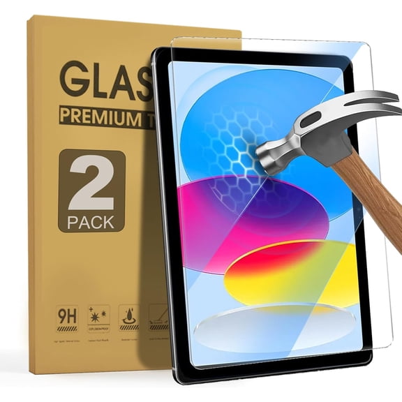 2 Pack Anti Blue Light Tempered Glass Screen Protector Compatible with iPad 11th (A16) 2025/iPad 10th Generation 10.9'' 2022 HD Clarity, Eye Protection, Scratch Resistant, Easy Install