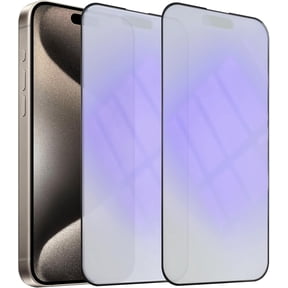 2 Pack Anti-Glare Blue Light Blocking Screen Protector for iPhone 15 Pro Max, Anti Blue Light Eye Protection Tempered Glass Film 6.7", Matte Finish, Smooth Feel & Sensitive Touch