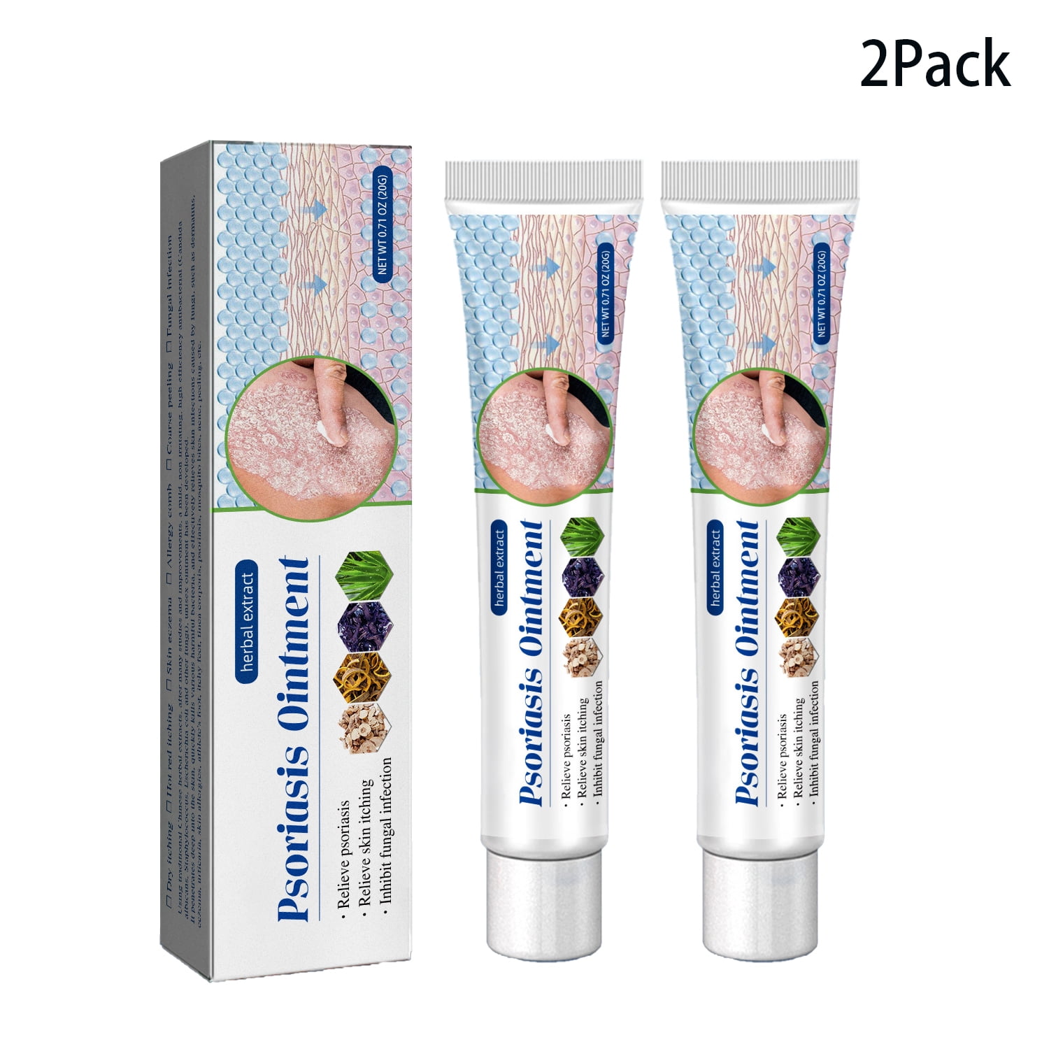 2 Pack Anti Itch Ointment Eczema Cream. Regular Strength Treatment. Regular Strength for