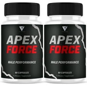 2 Pack Apex Force Max Performance Supplement, ApexForce Pills 120 Capsules