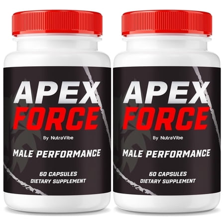 (2 Pack) Apex Force – Original ApexForce Formula with Ingredients to Help Maintain Lasting Energy, Support Performance & Daily Vitality | Just 2 Easy-to-Swallow Pills a Day (120 Capsules)