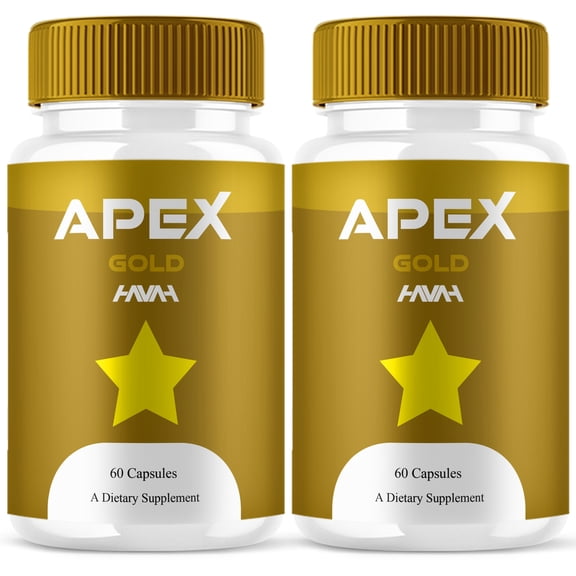 (2 Pack) Apex Gold Health Support, Apex Gold Supplement (120 Capsules)