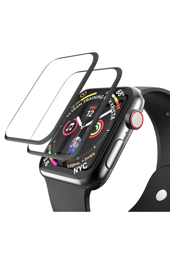 [2 Pack] for Apple Watch Series 11/10 42mm Screen Protector, Tempered Glass Film for Apple Watch Series 11 10 42mm, 3D Full Coverage Easy Installation Frame Bubble-Free HD Clear Film Anti-Scratch