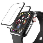 [2 Pack] for Apple Watch Series 11/10 46mm Screen Protector, Tempered Glass Film for Apple Watch Series 11 10 46mm, 3D Full Coverage Easy Installation Frame Bubble-Free HD Clear Film Anti-Scratch