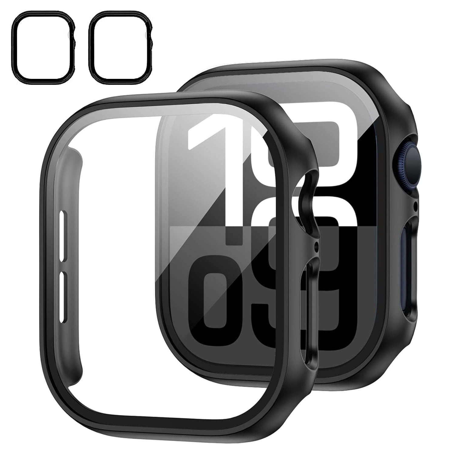 2 Pack] for Apple Watch Series 11/10 Case [46mm], IC ICLOVER Full 