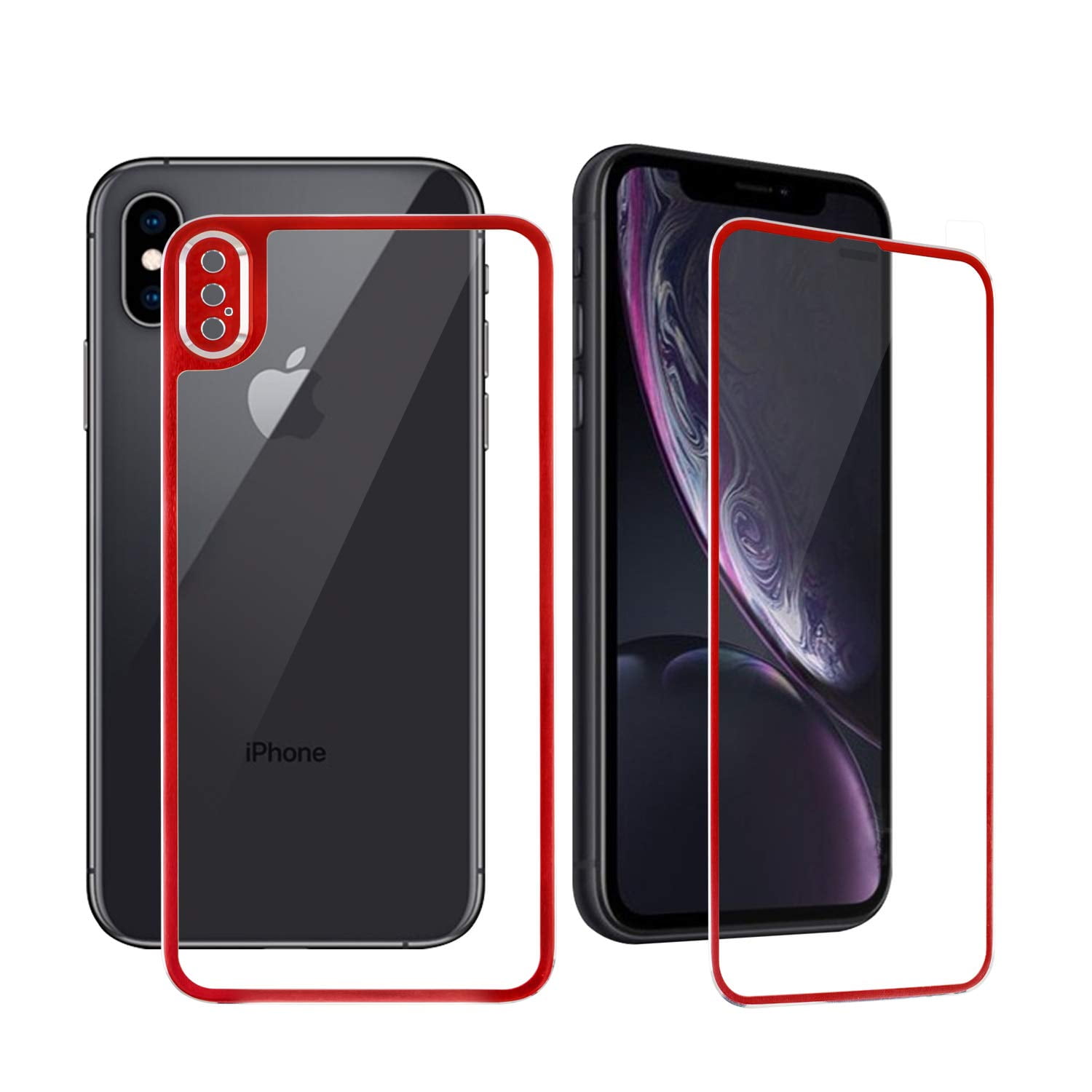 2 Pack Apple IPhone XS Max Front And Back Glass Screen Protectors HD 2-pack-apple-iphone-xs-max-front-and-back-glass-screen-protectors-hd