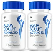 2 Pack Aqua Sculpt Advanced Pills, AquaSculpt Weight Management 120 Capsules