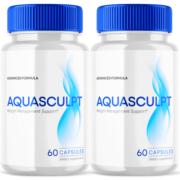(2 Pack) Aqua Sculpt Pills Max Strength Aqua Sculpt Weight Management Supplement 120 Capsules