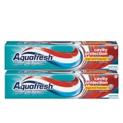 2 Pack - AquaFresh Cool Mint Toothpaste Cavity Protection 5.6 Oz Each