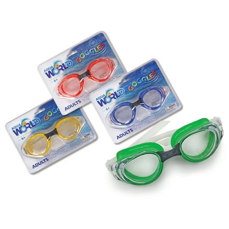 2-Pack AquaWorld Swimming Goggles for Adults or Kids, Adults