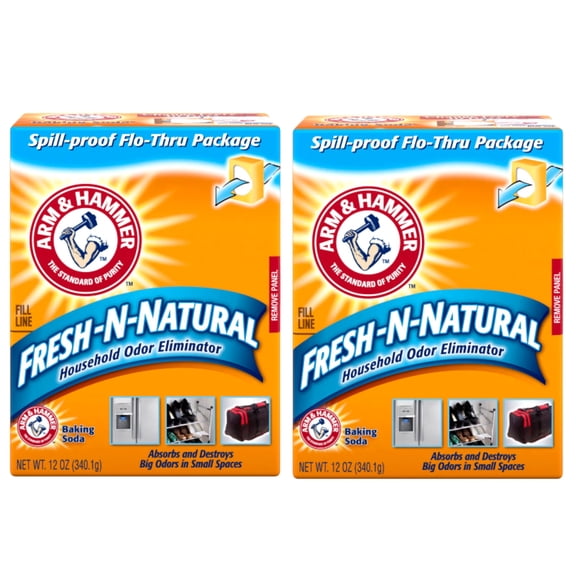 Arm and Hammer Fresh N Natural Household Odor Eliminator Baking Soda 12 oz (Pack of 2)