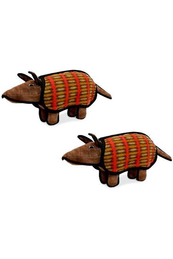 : 2 Pack Armadillo Dog Toy: Ultra Durable Plush Toy with Multiple Layers & Reinforced Seams, Washable and Floats, Original Construction