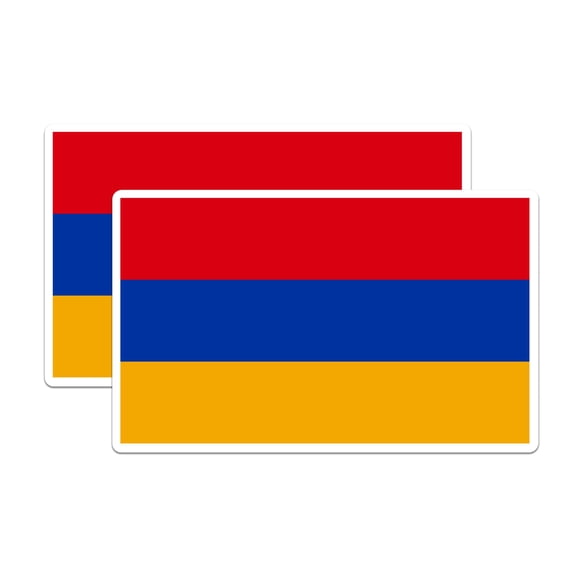 (2 Pack) Armenia World Flag Magnets - Armenia Pride - 5" On Longest Side - Premium Magnet - Choose from Over 200 Countries - for Cars, Refrigerators, Toolboxes, Lockers- Made in USA - MAG0815