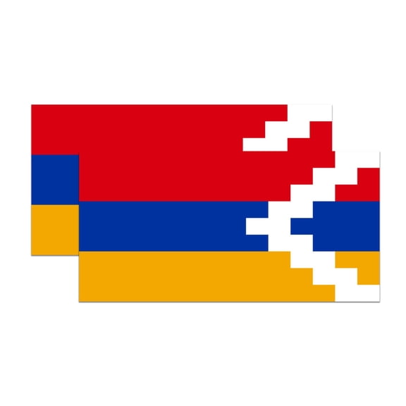 (2 Pack) Armenian World Flag Magnets - Armenian Pride - 5" On Longest Side - Premium Magnet - Choose from Over 200 Countries - for Cars, Refrigerators, Toolboxes, Lockers- Made in USA - MAG0816