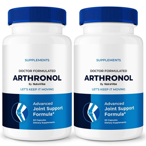 (2 Pack) Arthronol Pills, Arthronol Advanced Joint Support Supplement, All Natural Formula for Better Body Movement, Max Strength Capsules for Flexibility and Mobility, Arthronol (120 Capsules)