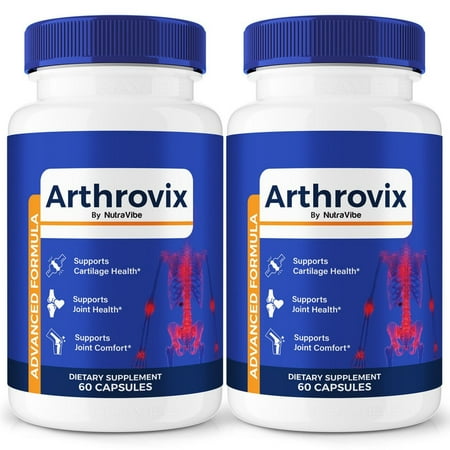 (2 Pack) Arthrovix Capsules – Natural Joint Support Formula for Flexibility, Mobility & Confidence in Movement | Daily Formula for Comfort, Recovery & Active Lifestyle (120 Capsules)