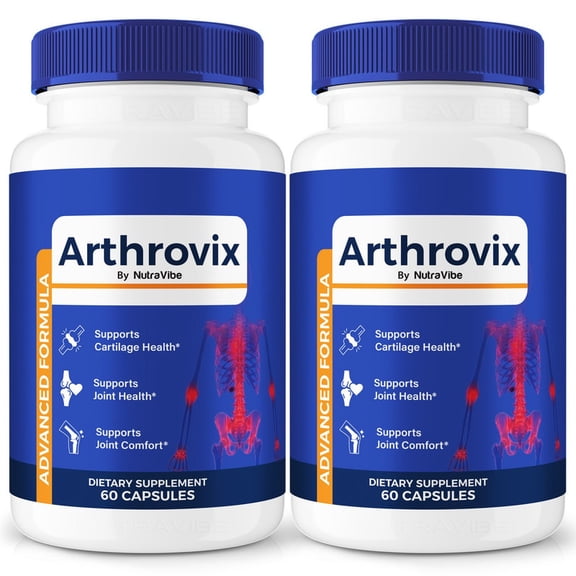 (2 Pack) Arthrovix Capsules Natural Joint Support Formula for Flexibility, Mobility & Confidence in Movement | Daily Formula for Comfort, Recovery & Active Lifestyle (120 Capsules)