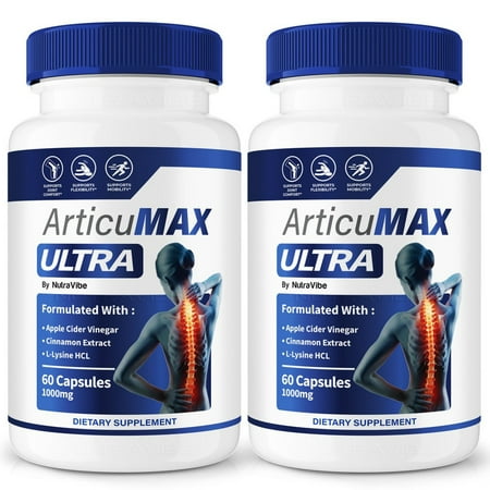 (2 Pack) ArticuMax Ultra Capsules – Natural Joint Support Formula for Flexibility, Mobility & Confidence in Movement | Daily Formula for Comfort, Recovery & Active Lifestyle (120 Capsules)