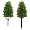 thumbnail image 1 of 2-Pack Artificial Cedar Topiary Trees - 23.62x15.75Inch Potted Shrubs for Indoor & Outdoor Front Door Decoration, 1 of 3