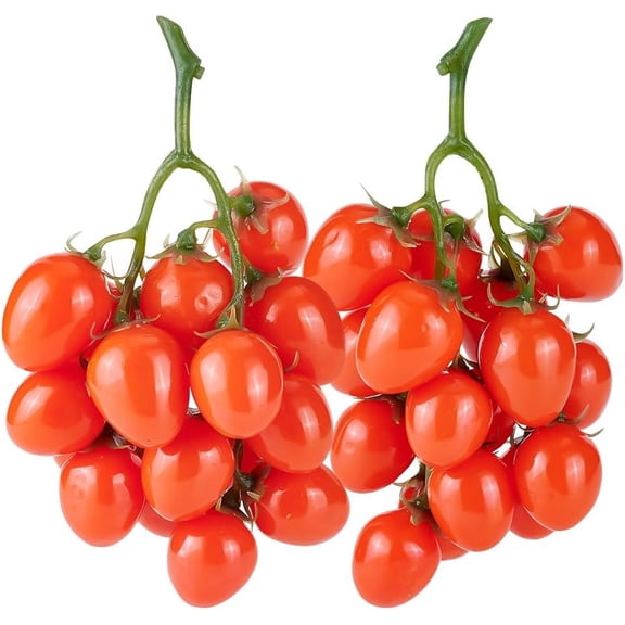 2 Pack Artificial Cherry Tomatoes Artificial Fruit Lifelike Simulation Tomato Artificial Red Tomatoes Decoration Fruit Props DIY