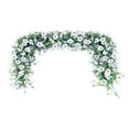 thumbnail image 1 of 2 Pack Artificial Daisy Garland 70 Inch - Spring Summer Floral Vine with Ivy for Wedding Decor, Backdrop, Wall, Mantel & Home Party Decorations - Silk Hanging Flowers, 1 of 4