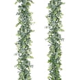 thumbnail image 1 of 2 Pack Artificial Eucalyptus Garland, Fake Eucalyptus Greenery Garland Wedding Backdrop Arch Wall Decor, 5.5 Feet/Strand Fake Hanging Plant for Table Festival Party Decoration, 1 of 5