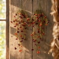 thumbnail image 1 of 2 Pack Artificial Fall Hanging Basket 29.92 Inch Faux Silk Cascading Floral Arrangement for Outdoor Porch Patio Wall Decor and Autumn Home Decoration, 1 of 7