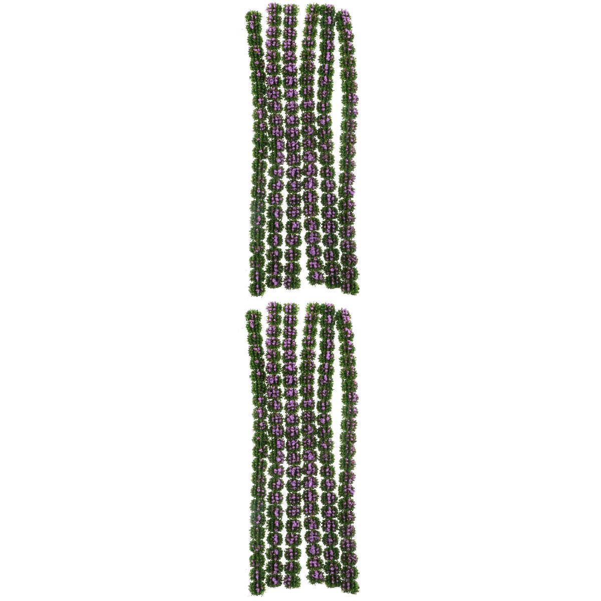 2 Pack Artificial Plant Solar Weather-resistant Ornaments 20x1cm Purple