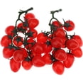thumbnail image 1 of 2 Pack Artificial Red Cherry Tomatoes Decoration Fake Tomato Home Kitchen Party Christmas Display, 1 of 3