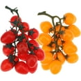 thumbnail image 1 of 2 Pack Artificial Red & Yellow Cherry Tomatoes Decoration Fake Tomato for Home Kitchen Party Christmas, 1 of 3