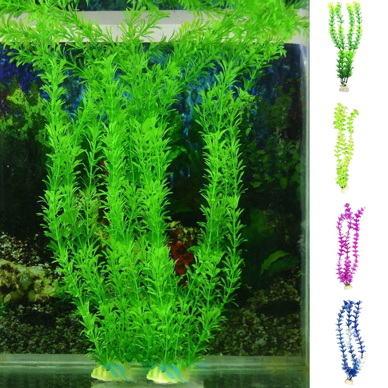 2 Pack Artificial Water Grass Artificial Aquarium Plants,12 inch Height Fish  Tank Decorations Aquarium Weed Decor - Walmart.com