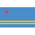 thumbnail image 1 of 2-Pack Aruba Flag Decal Sticker | 5-Inches By 3-Inches | Laminated Vinyl Decal | PDS376, 1 of 1