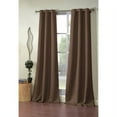 thumbnail image 1 of 2-Pack Ashmury 38 In. W X 84 In. L Polyester Window Panel In Chocolate, 1 of 5