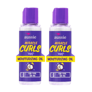 2 Pack Aussie Miracle Curls Coconut Curl-Defining Hair Oil, for Curly Hair 3.2 fl oz