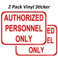 thumbnail image 1 of 2 Pack Authorized Personal Only Stickers, Office, Residence, Home, Property, Party, Weatherproof, Water Resistant, Indoor and Outdoor Keep, for Home Safety & Privacy, Vinyl Decal (5x10 inches), 1 of 1