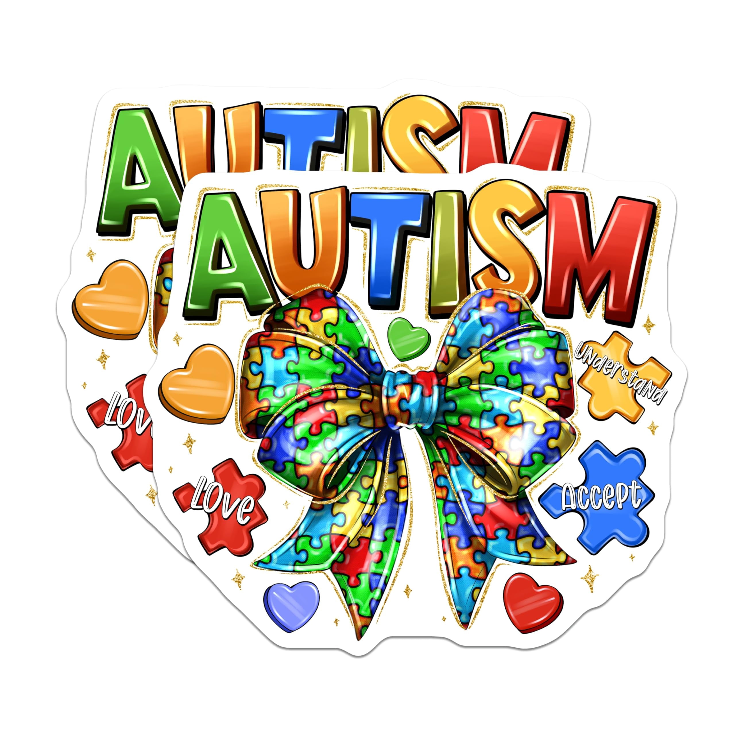 (2 Pack) Autism Awareness Magnets - Puzzle Piece Decor - Neurodiversity ...
