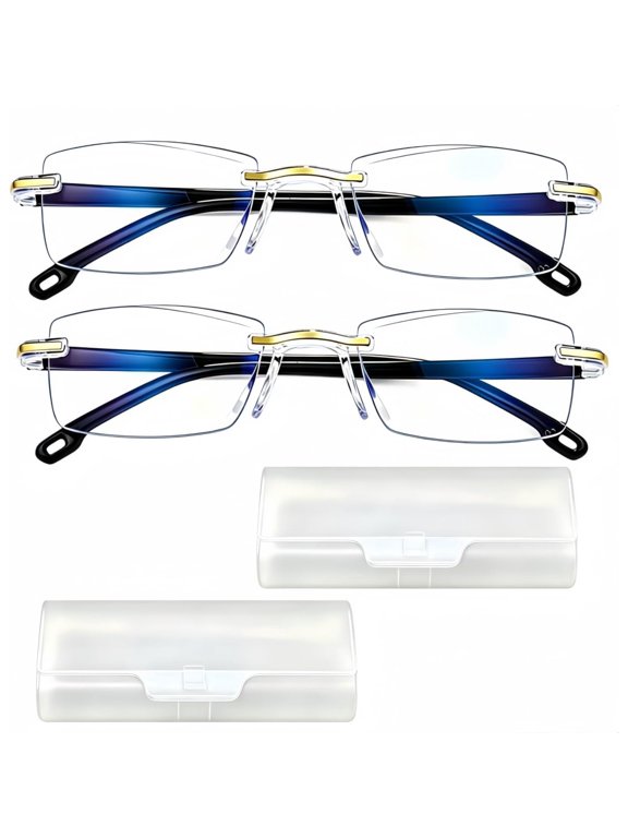 2 Pack Auto Focus Glasses, Anti-Blue Light Auto Focus Glasses Self Adjusting