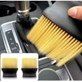 thumbnail image 1 of Auto Interior Dust Brush 2 Pack, Soft Bristle Car Cleaning Duster for Dashboard, Air Vents, Leather and Computer, Scratch Free Detailing Tool TIKA, 1 of 7