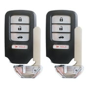 2 Pack AutokeyMax Smart Key Fob Keyless Remote for Honda 2014 2015 Civic Accord ACJ932HK121