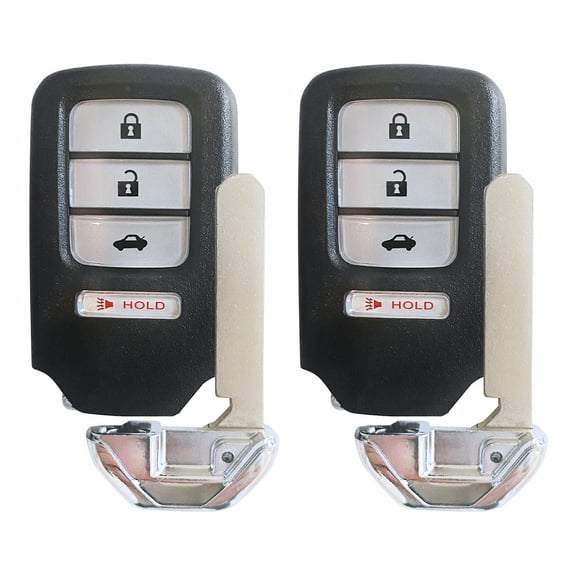 2 Pack AutokeyMax Smart Key Fob Keyless Remote for Honda 2014 2015 Civic Accord ACJ932HK121