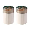 thumbnail image 1 of 2 Pack Automatic Toothpick Dispenser, Pop Up Toothpick Dispenser with 400 Natural Wood Toothpicks for Teeth Cleaning, Unique Home Design Decor (White), 1 of 9