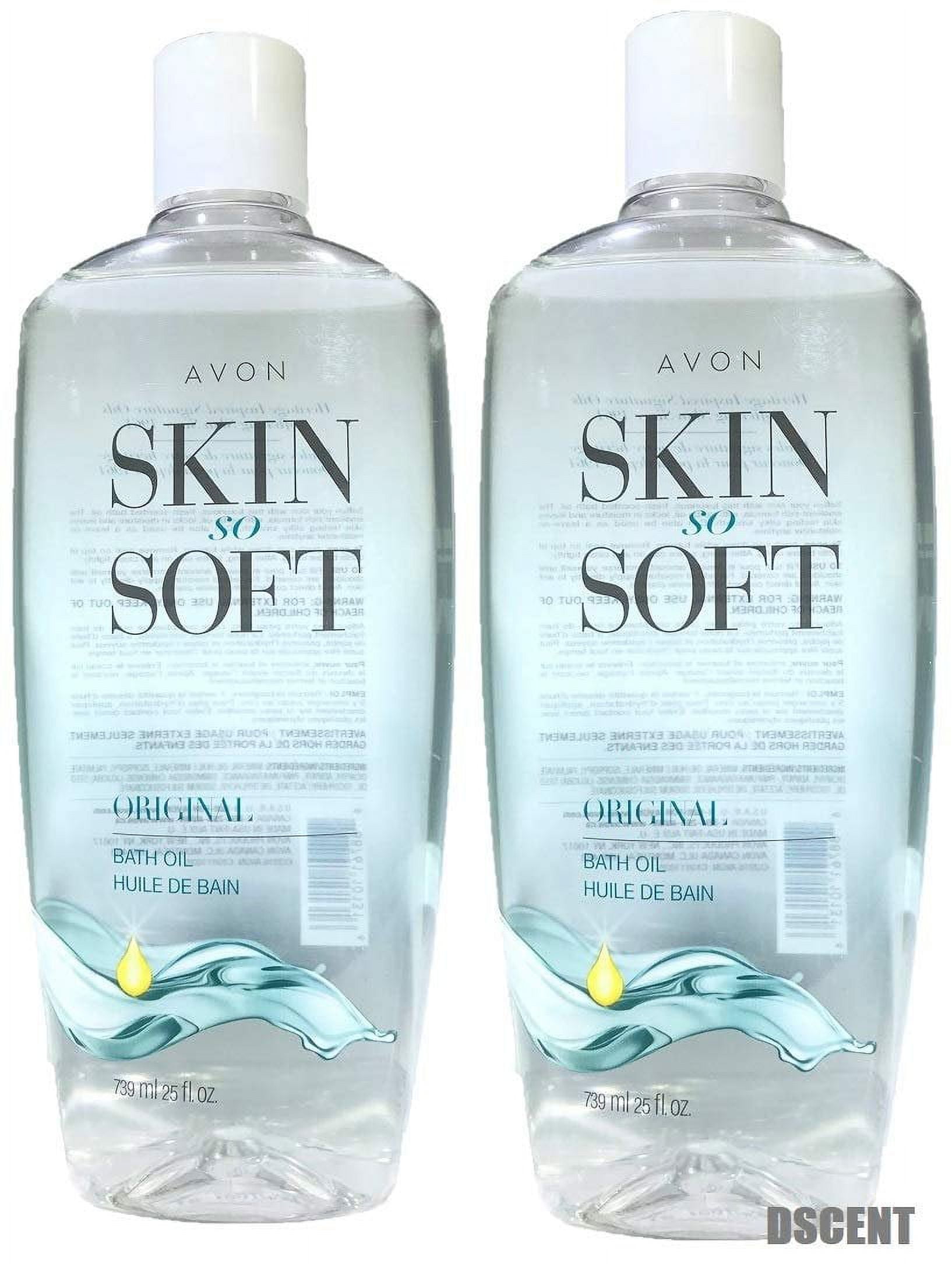 2 Pack Avon Skin So Soft Original Heritage Inspired Signature Bath Oil 25 fl oz.