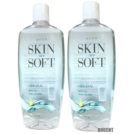 2 Pack Avon Skin So Soft Original Heritage Inspired Signature Bath Oil 25 fl oz.
