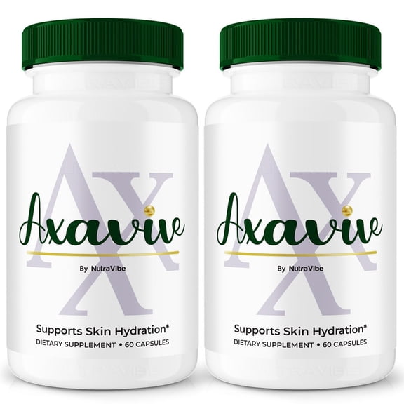 (2 Pack) Axavive Capsules – Daily Skin Wellness Formula with a Clean, Natural Blend Inspired by Axavive Care Routines | Supports Hydration, Texture & Radiant Glow from Within (120 Capsules)