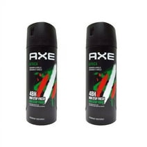 2 Pack Axe Africa Mens Deodorant Body Spray, 150ml