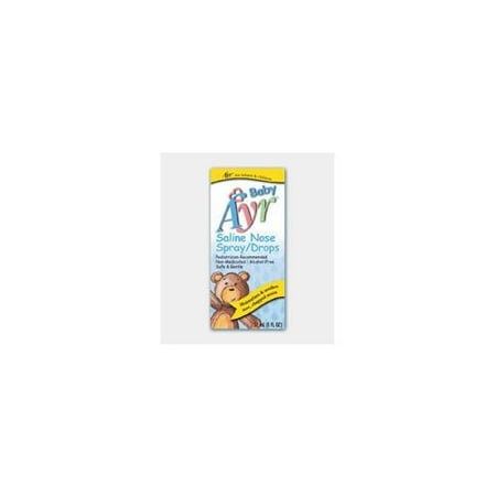 2 Pack- Ayr Baby Saline Nose Spray/Drops 30 mL Each